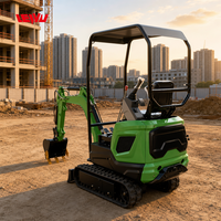Mini-excavatrice multifonctionnelle 2,5 tonnes avec moteur Kubota, livraison gratuite, 4x4, pour travaux de construction rurale