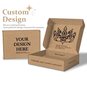 Professional Custom High Quality Printed Logo Corrugated Cardboard <b>Packing</b> Mailer Shipping <b>Box</b> - Product Image 5
