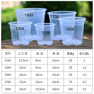 Pot à fleurs en <span class=keywords><strong>plastique</strong></span> transparent blanc <span class=keywords><strong>pour</strong></span> orchidées, pot à semis avec trous respirants, gobelet ventilé <span class=keywords><strong>pour</strong></span> le rempotage des phalaenopsis - Product Image 6