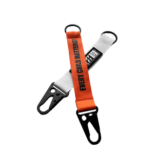 Carabiner gantungan kunci Lanyard dicetak logo gelang tangan anyaman Polyester Lanyard dengan logo - Product Image 1