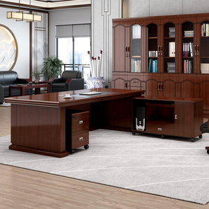 Scrivania Direzionale Moderna Modulare in Legno con Mobile per Studi di Contabilità e Uso Domestico - Product Image 6
