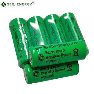 Batteries rechargeables de remplacement pour la lumière solaire 2/3AAA 1.2v aaa 200mah batterie chargeur nimh - Product Image 4