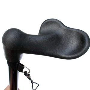 Bâton de marche en alliage d'aluminium, réglable de 55,5 cm à 91 cm, télescopique et pliable, avec embout en caoutchouc, pour la randonnée et le soutien - Product Image 4