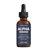 Gouttes liquides d'hormone alpha de haute qualité personnalisées, favorisent l'équilibre hormonal et le cortisol dans le corps