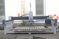 Scie à pont CNC automatique 5 axes avec positionnement par caméra HD pour la découpe de pierre, machine à découper le granit
