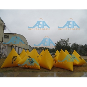 <span class=keywords><strong>Inflatable</strong></span> Triangle Air Buoys Nước Nổi Rào Cản Pyramide Phao Cho Racing Marks - Product Image 3