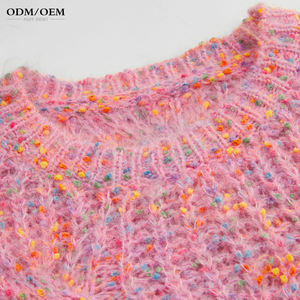 Suéter de Mujer de Mohair con Estampado Floral, Elegante, Vintage, de Invierno, Personalizable por el Fabricante, Tejido Suave - Product Image 6