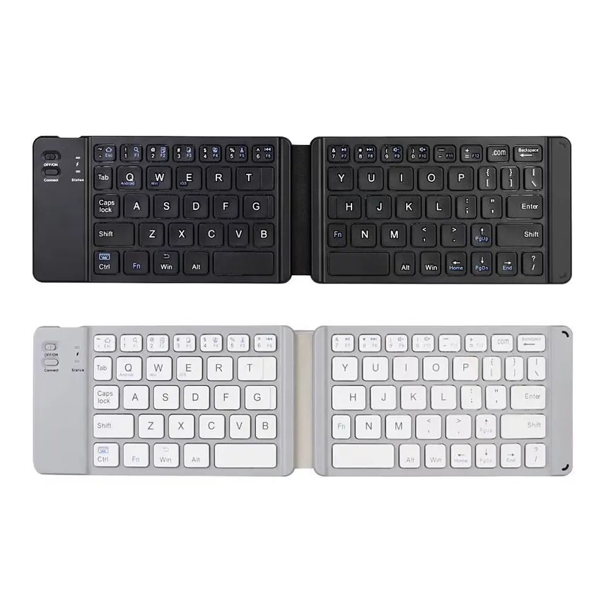 OEM Promotional Gift Universal Mini Portable BT Wireless Foldable Keyboard for Windows iOS Android Tablets Phones Mobile Folding