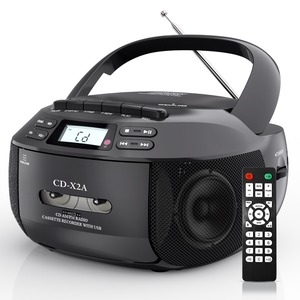 Boombox Cassette Recorder Portable CD Player BT USB MP3 AM FM Radio With Remote Control For Home Kitchen Gift - Product Image 2