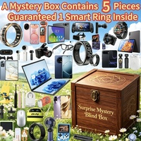 Boîte mystère garantie avec anneau intelligent, assortiment aléatoire de téléphone portable, tablette, montre connectée, écouteurs, surprise électronique 3C