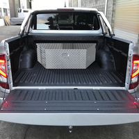 OEM 39 pouces, boîte à outils de rangement pour camionnette, ATV/RV, plaque diamantée, remorque, coffre de rangement pour outils en aluminium pour camionnette avec clés de verrouillage