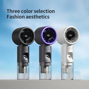 Ventilador de Enfriamiento Portátil sin Aspas con Humidificador, Batería de 2000 mAh/USB, Manual, Eléctrico, Bajo Ruido, para Auto/RV, 100 Velocidades - Product Image 1