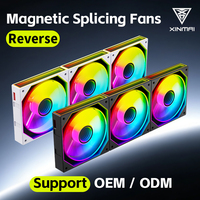Ventilador de Refrigeración para PC XINMAI de 120 mm con Aspas Invertidas, Magnético, ARGB PWM, Modular, Enlazable, OEM ODM