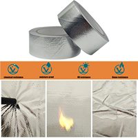 Bailida ruban de papier d'aluminium renforcé ignifuge ruban de feuille de tissu de fibre de verre ruban d'isolation de tuyau d'étanchéité ruban d'aluminium