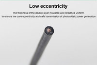 Cables de cobre eléctricos para sistema solar, cables de alimentación uv de pvc, 2,5mm, 4mm, 2, 6mm