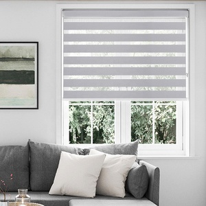 Persiana Eléctrica para Ventana de Cocina, Motorizada, Opaca, Enrollable, <span class=keywords><strong>Doble</strong></span> Capa, Tipo Zebra - Product Image 1