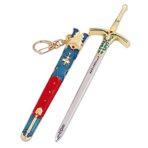 Venta al por mayor Anime periférico destino/estancia noche accesorios de Cosplay arma de Metal espada llavero - Product Image 3