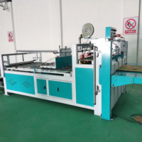 Machine plieuse-colleuse semi-automatique pour boîtes en carton ondulé, pour l'emballage du bois, du film, du plastique et des produits chimiques