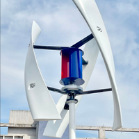Éolienne verticale Rooftop New Energy Real Power 500w 1kw 2kw 5kw 10kw pour générateur hors réseau et usage domestique