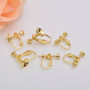 Vekeklee YSH7773 4mm pirinç tel küpe olmayan deldi kulaklar takı yapma klip küpe inci dönüştürücü bileşenleri bulgular vida geri - Product Image 1