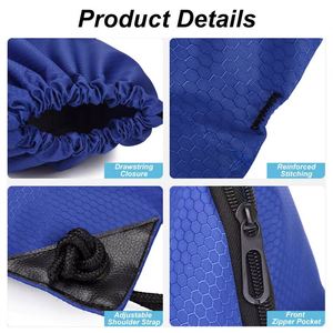 Factory Custom <b>Bags</b> With Logo Oxford Waterproof Drawstring Backpack Cinch Sack Men's <b>String</b> <b>Bag</b> for Outdoor Sports - Product Image 5