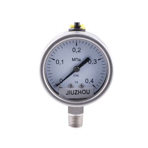 63 मिमी रेडियल ऑल-स्टेनलेस स्टील दबाव गेज लेजर वेल्डिंग तेल-फिलबल गेज - Product Image 5