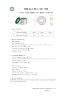 1000pF NPO 100V Discoidal Capacitor for High-voltage High-frequency Circuit.
