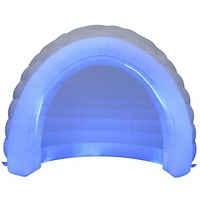 Tenda Gonfiabile a Cupola con Illuminazione LED Bianca, Impermeabile, per Eventi all'Aperto, Feste, Matrimoni, Uso Commerciale, Dimensioni Personalizzabili