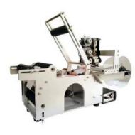 Machine d'étiquetage semi-automatique pour bouteilles rondes, pour flacons et pots cosmétiques