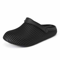 Sabots en EVA imprimés en 3D pour couple, chaussures de jardin ajourées en maille, avec bride de talon réglable, plateforme épaisse, sandales décontractées de plage à trous, vente en gros