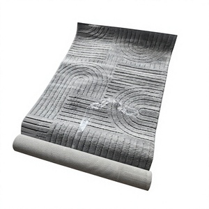 Adiva Modern Classical Mix Floral Cushioned <b>Machine</b> Made Polypropylene High Pile Living Room Home Area Rugs Gaziantep Turkey - Product Image 1