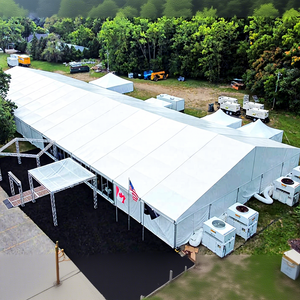 GUANGRUI TENT Grande Tente Industrielle Robuste d'Extérieur Temporaire <span class=keywords><strong>Double</strong></span> 30x30 pour Stockage, Entrepôt, Verre et Sports <span class=keywords><strong>6m</strong></span> - Product Image 2