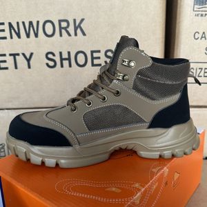 LIGHT BEARER JJ036 Zapatos de Seguridad de Cuero para Hombre, Resistentes al Aceite y Antideslizantes, Botas Industriales para Minería y Construcción - Product Image 2