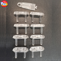 Prodigy Baby Child Safety 8 verrous + 1 clé, protection de prise électrique en plastique EU, installation rapide, couvercle de prise, design moderne, fabriqué aux États-Unis