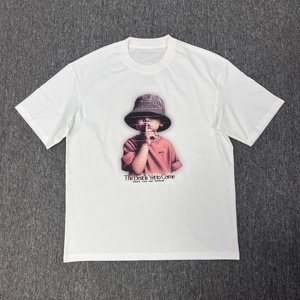 T-shirt da uomo oversize con stampa <span class=keywords><strong>cartoon</strong></span> M&M's, <span class=keywords><strong>vintage</strong></span> 1983, grafica retrò, in cotone pesante lavorato a maglia 220g, casual, con personaggi - Product Image 5