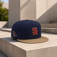 Cappellino da Baseball Sportivo Personalizzato con Stampa Leopardata Vintage, Corona Alta, Visiera Piatta, in Twill di Cotone, Ricamo in Rilievo, OEM ODM