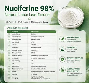 Nuciferina 98% Prodotto per la Perdita di Peso Estratto di Foglie di Loto Fornitura Diretta dalla Fabbrica Nuciferina CAS 475-83-2 - Product Image 5
