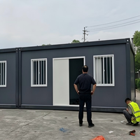 Maison préfabriquée en conteneur pliable durable et réutilisable, facile à démonter, à faible coût, pour chantier de construction, dortoir, bureau