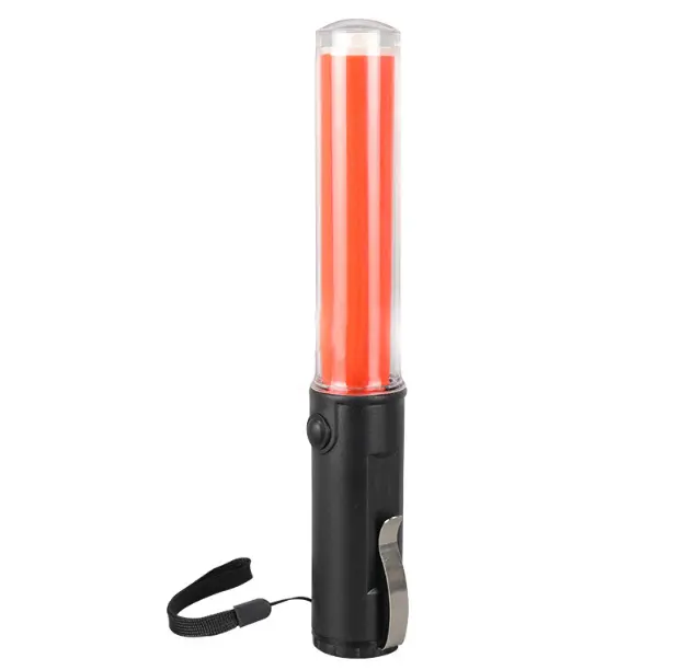 Cheap price Rechargeable 260mm 300mm 540mm safety traffic command wands led traffic baton led light with horn