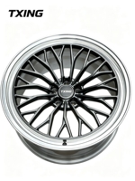 Jantes de voiture de course en alliage 6061-T6 personnalisées, directement de l'usine TXING, 100 mm PCD, 20 mm ET, état neuf, forgées, 100 % aluminium.