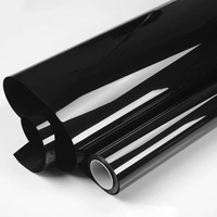 Film de covering automobile PET noir piano ultra brillant effet miroir, écologique, vente en gros usine