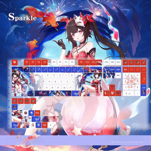 Honkai Star Rail Sparkle PBT Cherry MOA 120 Teclas, Accesorios de Cosplay, Teclas para Teclado Mecánico, Suministros para Juegos de Mesa - Product Image 1