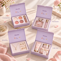 Boîte d'emballage cosmétique OEM en carton rigide avec couvercle à charnière et insert personnalisé pour maquillage et produits de beauté