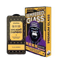 Accessoires de téléphone portable King Kong Gorilla Diamond OG 9H Protection d'écran en verre trempé pour iPhone 17 Pro Max, 18 Pro