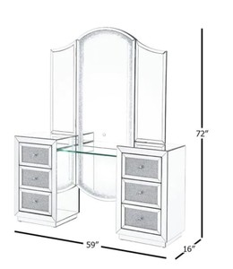 <strong>Contemporary</strong> Nordic Chic Sleek <strong>Dressing</strong> <strong>Table</strong> - Product Image 5