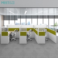 Bureau de travail modulaire moderne MEET&CO avec tiroir à dossiers, poste de travail informatique contemporain, design autoportant
