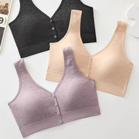 9013 # sans couture boucle ouverte détachable tasse Pad grande taille enveloppement poitrine confortable doux pour la peau sans fil grand U dos soutien-gorge