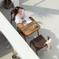 Ensemble de table et chaises de bistrot JP imperméable et moderne pour terrasse, jardin, café, pour 2 personnes