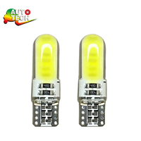 Ampoule LED T10 GB COB SMD Canbus pour feux arrière de voiture 12V, blanc naturel, clignotant stroboscopique, gel de silicone, pour plaque d'immatriculation
