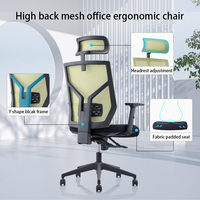 Chaise de bureau ergonomique moderne réglable avec soutien lombaire, dossier en maille respirante, mécanisme robuste pour longues heures de travail assis, idéale pour le télétravail
